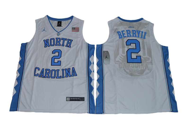 2017 North Carolina Tar Heels Joel Berry II 2 College Basketball Jersey - White
